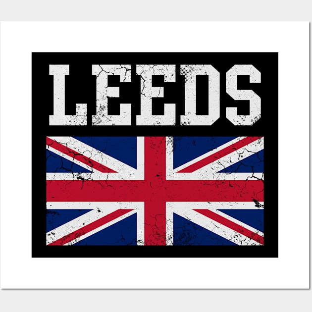 Leeds United Kingdom Union Jack England Wall Art by E